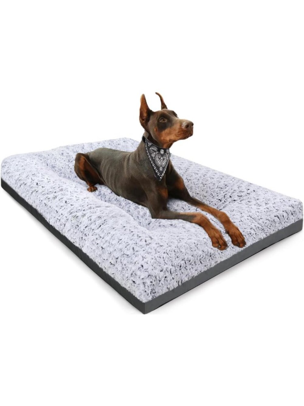 Deluxe XL Washable Dog Bed & Crate Mat - Comfy Anti-Slip Kennel Pad for Dogs 90